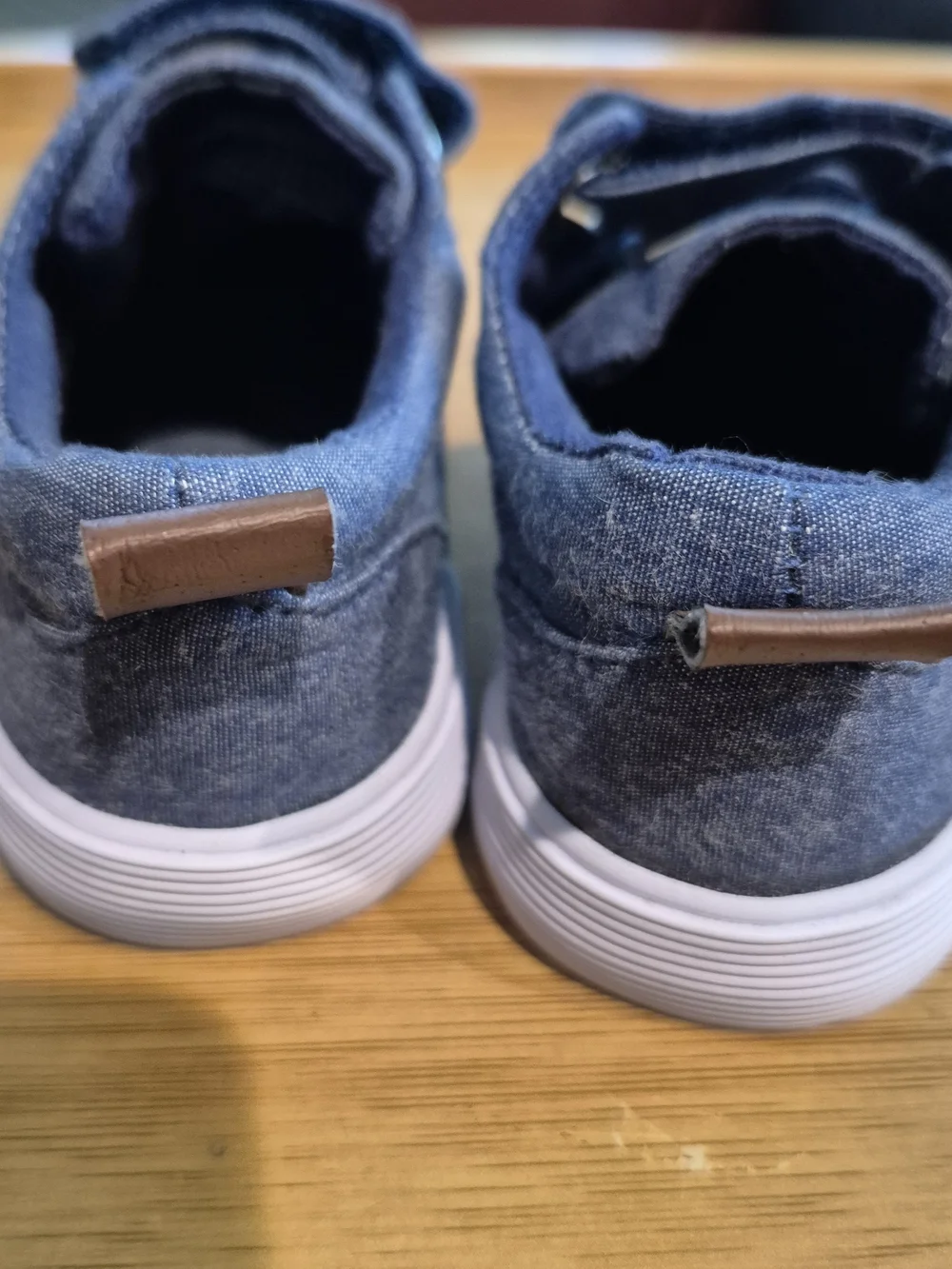 Toddler Denim-Look Velcro Casual Shoes - Blue